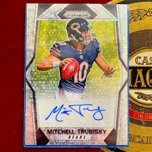 Signed Panini Mitchell Trubisky Card